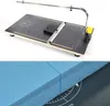 A foam cutter machine and a close-up of cut foam. Náhled obrázku produktu