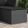 vidaXL Zahradní stolička s polštářem černá 55x55x37 cm Poly Náhled obrázku produktu 2
