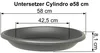 MePla - 3 Stück - Untersetzer Cylindro ø 58 anthrazit Produktbild-Vorschau 2