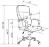 Bürostuhl AURELIUS weiß, ergonomisch geformt, gepolstert, Produktbild-Vorschau 3