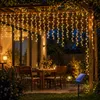 SALCAR Eisregen Lichterkette Solar Außen, 15.6M 480er LED Produktbild-Vorschau 2