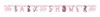 Elefant Floral Buchstabengirlande 160 cm | Pink Produktbild-Vorschau 2