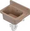 A brown sink with plumbing attached, shown from a slightly elevated angle against a white background. Produktbild-Vorschau