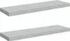 vidaXL Étagères flottantes 2 pcs. Gris béton 80x23,5x3,8 cm Voir les images du produit 1
