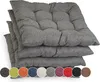 Sunnypillow 4er Set Stuhlkissen mit Bändern 45x45 cm Produktbild-Vorschau 1