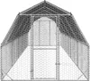 vidaXL Kurník se střechou 2,5x10x2,25 m Pozinkovaná ocel Náhled obrázku produktu 2