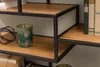 Industrial Bücherregal SLIM LINE 114cm Wildeiche schwarz Produktbild-Vorschau 4