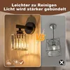 ZMH Wandleuchte Kristall Wandlampe Innen Wandbeleuchtung Produktbild-Vorschau 8