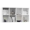 vidaXL Libreria/Sideboard Bianco 66×30×130 cm Materiale a Anteprima dell’immagine prodotto 13