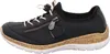 A side view of a single black sneaker. Produktbild-Vorschau