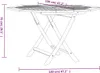 vidaXL Gartentisch Klappbar 120x120x75 cm Massivholz Teak Produktbild-Vorschau 16