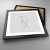 Gerahmtes Poster - Schwarzer Rahmen - Stück Linear Paar - Produktbild-Vorschau 3