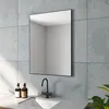 Wandspiegel Spiegel Schwarz Bad Wand 60x80 cm Produktbild-Vorschau 3