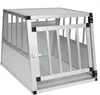 Hundebox Alu Reisebox Box Gitterbox 69x54x50cm : Silber Produktbild-Vorschau 1