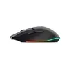 A black gaming mouse with RGB lighting on a white background. Produktbild-Vorschau