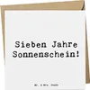 Mr. & Mrs. Panda Glückwunschkarte Spruch 7. Geburtstag Produktbild-Vorschau 1