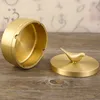 Gold Aschenbecher 4 Slots winddichte robuste Messing Produktbild-Vorschau 2