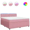 Boxspringbett mit Matratze Rosa 180x200 cm Samt Produktbild-Vorschau 1