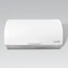 A white bread box with a textured lid and a silver logo on the front. Produktbild-Vorschau