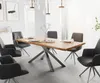 DELIFE Esstisch Edge 200x100 Akazie Natur Kreuzgestell Produktbild-Vorschau 6