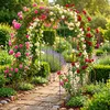 Relaxdays Rosenbogen, Metall, HBT: 250 x 180 x 210 cm, Produktbild-Vorschau 6