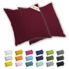 Lavea® 2er Set Kissenbezug 40x40 cm, 100% Baumwolle Jersey, Produktbild-Vorschau 1