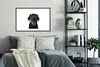 MuchoWow® MuchoWow® Gerahmtes Poster Hund - Schwarz - Produktbild-Vorschau 2