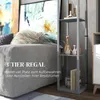 HOMCOM Stehlampe Wohnzimmer Dimmbar Stehleuchte mit Regal, Produktbild-Vorschau 6