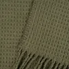 Kuscheldecke mit Waffelstruktur und Fransen grün 150x200cm Produktbild-Vorschau 6