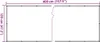 A diagram showing the dimensions of a beige balcony privacy screen. Produktbild-Vorschau