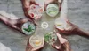 A group of hands holding glasses of drinks with fruit and mint garnishes. Produktbild-Vorschau