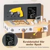 GOPLUS Werkzeugbank Kinder, Spielwerkbank mit Werkzeugregal Produktbild-Vorschau 4