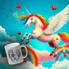 Einhorn-Katze Glitzer-Kaffeebecher Produktbild-Vorschau 3