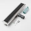 Duschrinne Glas schwarz 500 x 70 mm höhenverstellbar Produktbild-Vorschau 3