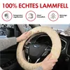 Housse de volant en peau d'agneau WALSER pour voiture, Voir les images du produit 2