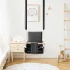 A child's room with a swing, a bedside table, and a wooden toy. Produktbild-Vorschau
