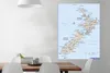 MuchoWow® Poster Eine Illustration der Karte von Neuseeland Produktbild-Vorschau 2