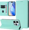 Litchi Leder Handyhülle für iPhone 15 Pro Wallet Produktbild-Vorschau 3