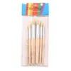 Holzschablone Pinsel Set Rundspitze Borste Haarpinsel Produktbild-Vorschau 2