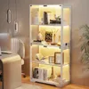 BROTTAR Vitrine mit LED Beleuchtung und Glastüren Weiß Produktbild-Vorschau 9