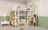 okwish Letto a castello, letto in metallo 140x200 cm con Anteprima dell’immagine prodotto 4