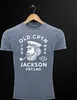 Herren Vintage Shirt Kapitän Motiv Aufdruck Old Cptn Produktbild-Vorschau 4