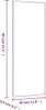 vidaXL Nástenné zrkadlo 30x80 cm Obdĺžnikové sklo Náhľad obrázku produktu 7