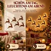 LED Weihnachtsdeko Rentier 7-teilig, 3D Holz Wanddeko, Produktbild-Vorschau 5