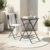 Klapptisch ‘Sande’ rund Stahl 71 x Ø62 cm Schwarz Produktbild-Vorschau 7