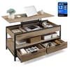 Mesa de centro con tapa elevable, mesa para el salón, Vista previa de la imagen del producto 8