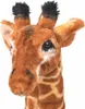 A close-up studio shot of a plush giraffe toy's head and neck. Náhľad obrázku produktu