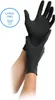 Hands wearing black nitrile gloves. Produktbild-Vorschau