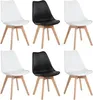 Six dining chairs arranged in two rows of three against a white background. Náhled obrázku produktu
