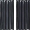 vidaXL Verdunkelungsvorhänge 2 stk. Dunkelgrau 140 x 175 cm Produktbild-Vorschau 1